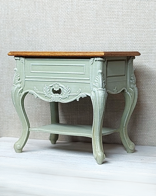 Dusty Green Side Table [1:12]