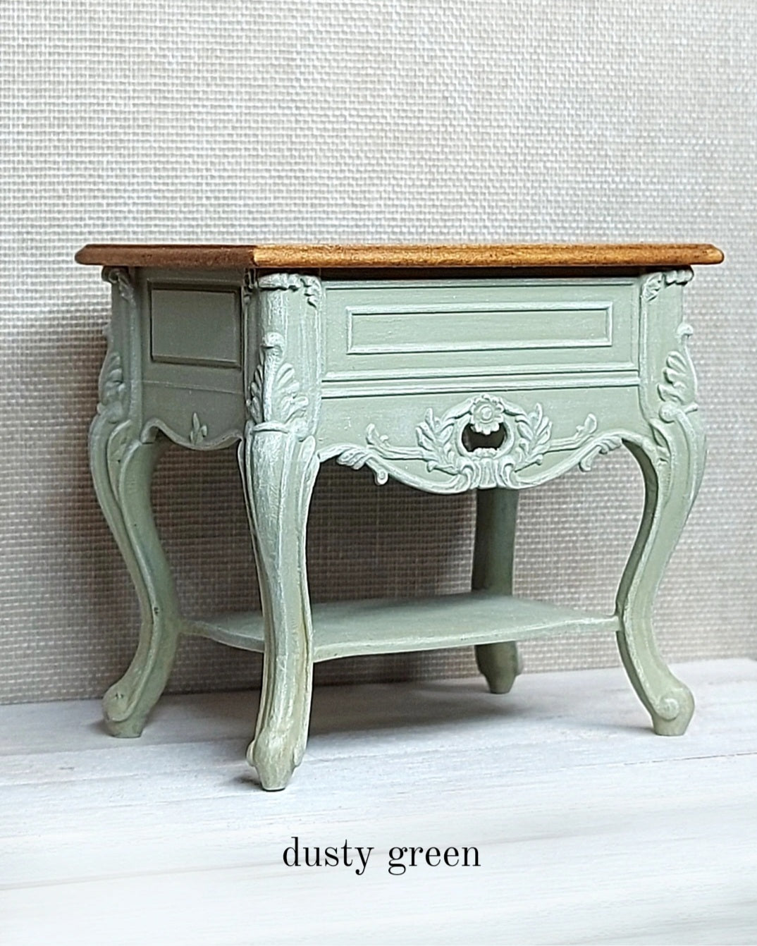 Dusty Green Side Table [1:12]